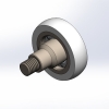 Cuscinetto di Ricambio per Ante Doccia Scorrevoli Diametro 22 Dimensioni 22x6x20 filetto M5 Profilo Tondo R7.5 rotella per anta doccia a scorrimento