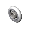 Cuscinetto di Ricambio per Mobili, Cassettiere, Ante, Armadi Diametro 24 Dimensioni 24x6x7,5 Foro 6 Profilo Tondo R3 Neutro (Camera)
