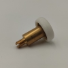 Cuscinetto TRIC di Ricambio per Ante Doccia Scorrevoli Diametro 19 Dimensioni 19x5.6x26.1 Filetto M5 in Ottone Rivestito e sfere in INOX, perno Bovezzo a vite lungo